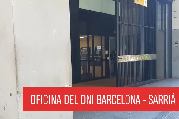 Oficina DNI y Pasaporte de Barcelona