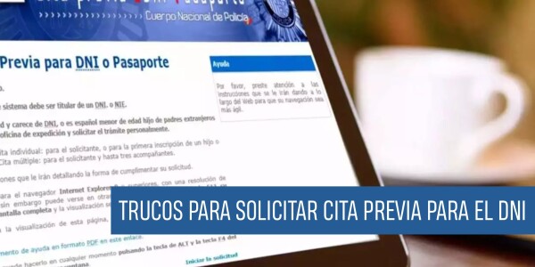 Trucos para solicitar cita previa para el DNI